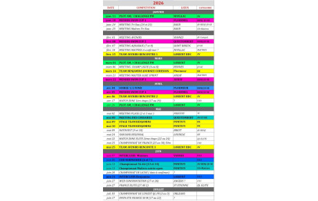 Le programme sportif 56 # 2026